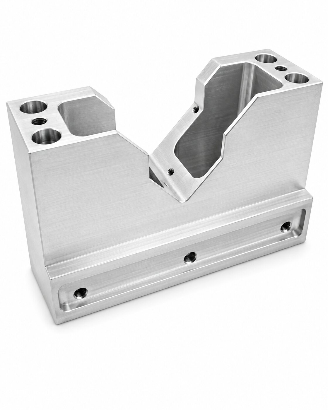 Prismatisches Aufnahmeteil mit V-Nut